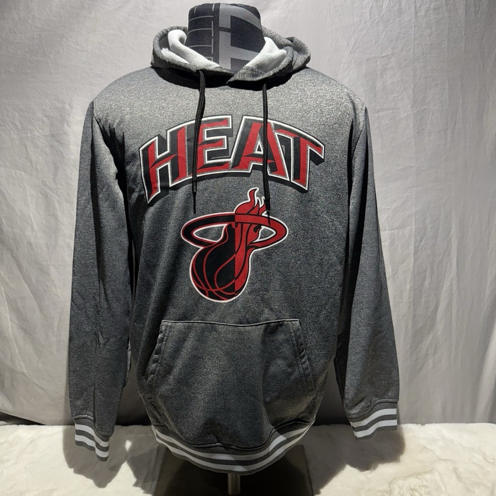 Vintage NBA Miami Heat Basketball Hoodie Sweatshirt Size‎ Medium